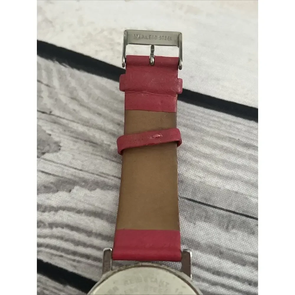Anne Klein Silver Tone Red Band Women’s Quartz Watch